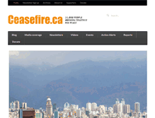 Tablet Screenshot of ceasefire.ca